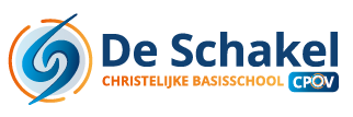 Logo van De Schakel, christelijke basisschool in Veenendaal en onderdeel van CPOV